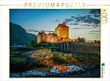 CALVENDO Puzzle Eilean Donan Castle am Abend | 1000 Teile Lege-Größe 64x48cm Foto-Puzzle für glückliche Stunden Spiel