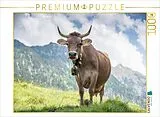 CALVENDO Puzzle Original Braunvieh | 1000 Teile Lege-Größe 64x48cm Foto-Puzzle für glückliche Stunden Spiel