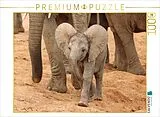CALVENDO Puzzle Fröhliches Elefanten Baby | 1000 Teile Lege-Größe 64x48cm Foto-Puzzle für glückliche Stunden Spiel