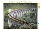CALVENDO Puzzle Historische Dampfeisenbahn auf dem Glenfinnan Viaduct, Schottland | 1000 Teile Lege-Größe 64x48cm Foto-Puzzle für glückliche Stunden Spiel