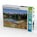 CALVENDO Puzzle Landschaft Oberbayern Geroldsee und Karwendelgebirge | 1000 Teile Lege-Größe 64x48cm Foto-Puzzle für glückliche Stunden Spiel