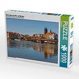 CALVENDO Puzzle Blick über die Elbe auf Meißen | 1000 Teile Lege-Größe 64x48cm Foto-Puzzle für glückliche Stunden Spiel