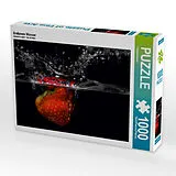 CALVENDO Puzzle Erdbeere Wasser 1000 Teile Puzzle quer | 1000 Teile Lege-Größe 64 × 48 cm Foto-Puzzle für glückliche Stunden Spiel