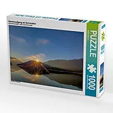 CALVENDO Puzzle Sonnenaufgang am Sylvenstein 1000 Teile Puzzle quer | 1000 Teile Lege-Größe 64 × 48 cm Foto-Puzzle für glückliche Stunden Spiel