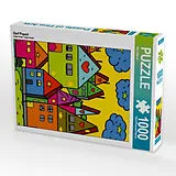 CALVENDO Puzzle Dorf Popart | 1000 Teile Lege-Größe 64x48cm Foto-Puzzle für glückliche Stunden Spiel