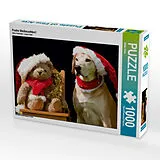 CALVENDO Puzzle Frohe Weihnachten! | 1000 Teile Lege-Größe 64x48cm Foto-Puzzle für glückliche Stunden Spiel