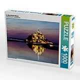 CALVENDO Puzzle Frankreich Le Mont Saint Michel 1000 Teile Puzzle quer | 1000 Teile Lege-Größe 64 × 48 cm Foto-Puzzle für glückliche Stunden Spiel