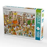 CALVENDO Puzzle Mein Dorf im Winter | 1000 Teile Lege-Größe 64x48cm Foto-Puzzle für glückliche Stunden Spiel