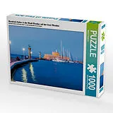CALVENDO Puzzle Mandraki-Hafen in der Stadt Rhodos auf der Insel Rhodos 1000 Teile Puzzle quer | 1000 Teile Lege-Größe 64 × 48 cm Foto-Puzzle für glückliche Stunden Spiel