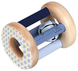 Selecta 64011 - bellybutton, Sternchenflitzer, Roll-Rassel, Holz, blau Spiel