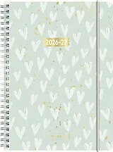 Spiralbindung Schülerkalender 2026/2027 "Hearts" | A5, Kunststoff von