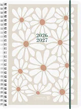 Kalender Schülerkalender 2026/2027 "Daisy" | A5, Kunststoff von