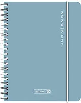 Kalender Schülerkalender 2026/2027 "Plain Blue" | A6, Kunststoff von