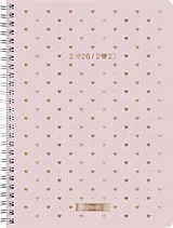Kalender Schülerkalender Style 2026/2027 "Pretty Pink" | A5, Kunststoff von