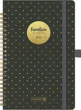 Buch BRUNNEN 1070291017 Buchkalender Familienplaner 2027 "Gold-Punkte" A5, Kunststoff von