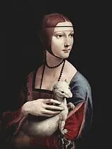 Leonardo da Vinci - Porträt einer Dame mit Hermelin - 1.000 Teile (Puzzle) Spiel