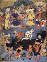 Iranischer Meister - Alexander baut eine Mauer gegen Gog und Magog - 1.000 Teile (Puzzle) Spiel