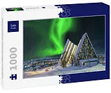 Lais Puzzle Eismeerkathedrale Tromsö Norwegen mit Nordlicht 1000 Teile Spiel