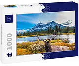 Lais Puzzle Hirsch in Berglandschaft 1000 Teile Spiel