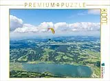 CALVENDO Puzzle Mit dem Gleitschirm über dem Großen Alpsee | 1000 Teile Lege-Größe 64x48cm Foto-Puzzle für glückliche Stunden Spiel