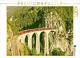 CALVENDO Puzzle Landwasserviadukt bei Filisur, Schweiz. | 1000 Teile Lege-Größe 64x48cm Foto-Puzzle für glückliche Stunden Spiel