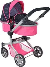 Kombi-Puppenwagen MIKA Konfetti, pink Spiel