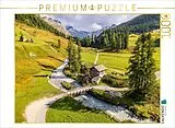 CALVENDO Puzzle Hütte im Fextal | 1000 Teile Lege-Größe 64x48cm Foto-Puzzle für glückliche Stunden Spiel
