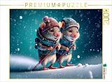 CALVENDO Puzzle Schnee macht Spaß | 2000 Teile Lege-Größe 90x67cm Foto-Puzzle für glückliche Stunden Spiel