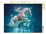 CALVENDO Puzzle Einhorn mit Künstler | 1000 Teile Lege-Größe 64x48cm Foto-Puzzle für glückliche Stunden Spiel