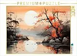 CALVENDO Puzzle Sonnenuntergang am See | 1000 Teile Lege-Größe 64x48cm Foto-Puzzle für glückliche Stunden Spiel