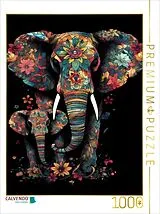 CALVENDO Puzzle Elefanten | 1000 Teile Lege-Größe 64x48cm Foto-Puzzle für glückliche Stunden Spiel