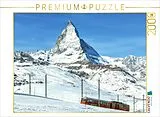 CALVENDO Puzzle Gornergratbahn vor dem majestätischen Mattherhorn | 2000 Teile Lege-Größe 90x67cm Foto-Puzzle für glückliche Stunden Spiel