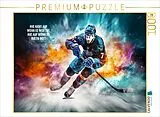 CALVENDO Puzzle Ein Motiv aus dem Kalender Eishockey und positive Gedanken | 1000 Teile Lege-Größe 64x48cm Foto-Puzzle für glückliche Stunden Spiel
