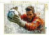 CALVENDO Puzzle Fußball Torwart, Konzentration pur | 1000 Teile Lege-Größe 64x48cm Foto-Puzzle für glückliche Stunden Spiel