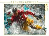 CALVENDO Puzzle Fußball Torwart, Akrobatik | 1000 Teile Lege-Größe 64x48cm Foto-Puzzle für glückliche Stunden Spiel