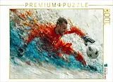 CALVENDO Puzzle Fußball Torwart, das Tor bleibt sauber | 1000 Teile Lege-Größe 64x48cm Foto-Puzzle für glückliche Stunden Spiel