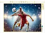 CALVENDO Puzzle Ein Motiv aus dem Kalender Fussball - Zweikampf | 1000 Teile Lege-Größe 64x48cm Foto-Puzzle für glückliche Stunden Spiel