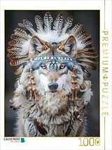 CALVENDO Puzzle Der schlaue Wolf | 1000 Teile Lege-Größe 64x48cm Foto-Puzzle für glückliche Stunden Spiel