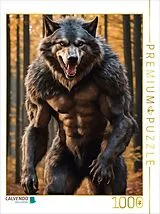 CALVENDO Puzzle Ein Werwolf lauert in einem düsteren Wald | 1000 Teile Lege-Größe 64x48cm Foto-Puzzle für glückliche Stunden Spiel