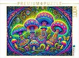 CALVENDO Puzzle Leuchtendes Quartett aus Zauberpilzen | 1000 Teile Lege-Größe 64x48cm Foto-Puzzle für glückliche Stunden Spiel