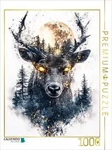 CALVENDO Puzzle Hirsch | 1000 Teile Lege-Größe 64x48cm Foto-Puzzle für glückliche Stunden Spiel