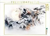 CALVENDO Puzzle Im Schatten des Mondlichts erwacht der Wolf zum Leben | 1000 Teile Lege-Größe 64x48cm Foto-Puzzle für glückliche Stunden Spiel