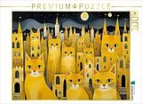 CALVENDO Puzzle Katzen - Schnurren unterm Sternenhimmel | 1000 Teile Lege-Größe 64x48cm Foto-Puzzle für glückliche Stunden Spiel