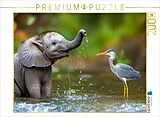 CALVENDO Puzzle Elefanten | 2000 Teile Lege-Größe 90x67cm Foto-Puzzle für glückliche Stunden Spiel
