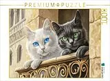 CALVENDO Puzzle Illustrationen von Katzen | 1000 Teile Lege-Größe 64x48cm Foto-Puzzle für glückliche Stunden Spiel