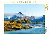 CALVENDO Puzzle Fjord-Landschaft, Lofoten | 1000 Teile Lege-Größe 64x48cm Foto-Puzzle für glückliche Stunden Spiel