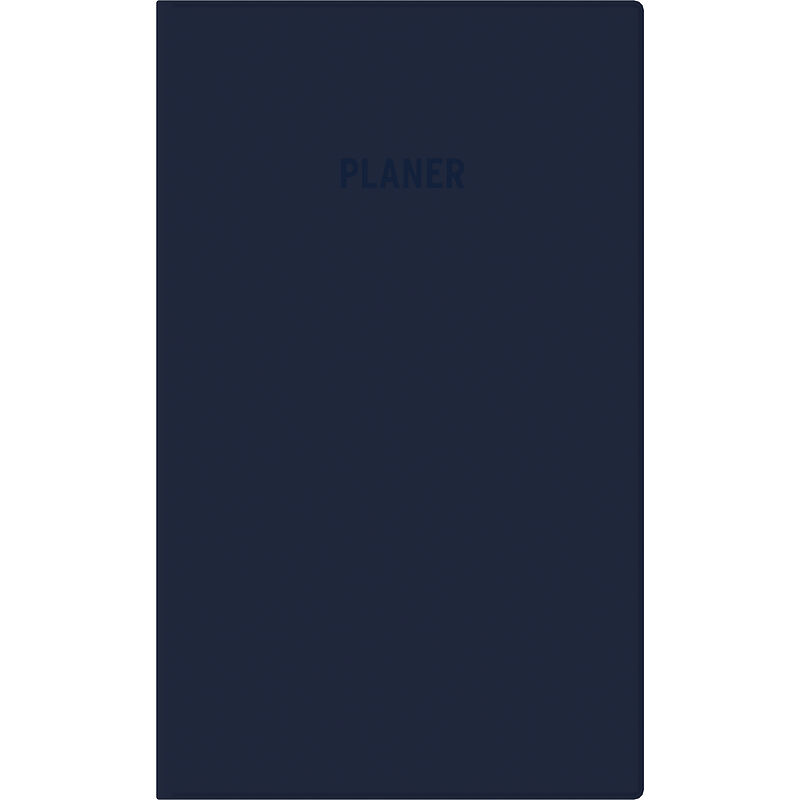 Zettler Taschenplaner 1W/1S blau 2026  Wochenplaner 10 × 16 cm, 64 Seiten, 1 Woche auf 1 Seite, Wochenzählung, Mondphasen, Sonnenzeiten, 3-sprachiges Kalendarium, Adressheft, Kunststoffeinband, FSC