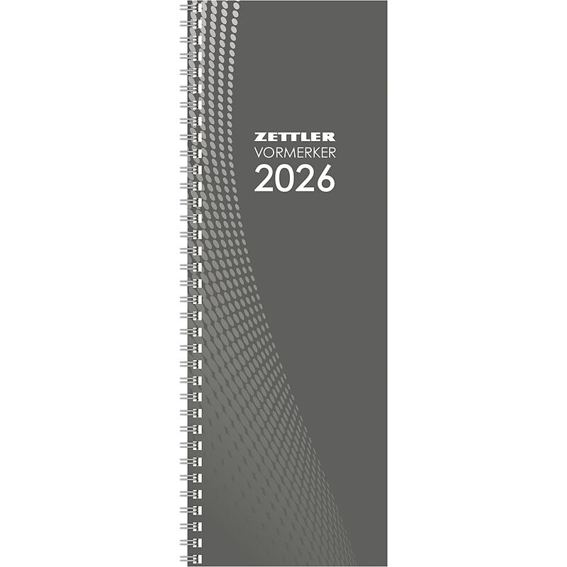 Tagevormerkbuch 2026 - 2T/1S - 10,5x29,7 - Büro-Kalender - 800-0000-1