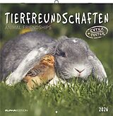 Kalender (Kal) Alpha Edition - Tierfreundschaften 2026 Broschürenkalender 30×30 cm (30×60 cm geöffnet) mit Notizbereich & Poster, Wandkalender mit süßen Tierpaaren, Planer für Tierfreunde & Deko für Zuhause von