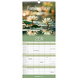 Kalender Alpha Edition - Zen 2026  Familienkalender 19,5x45 cm  5 Spalten für Termine  Wandplaner mit Feiertagen (DE/AT/CH)  4-sprachig  Mit Naturfotografien  Viel Platz für Eintragungen von 